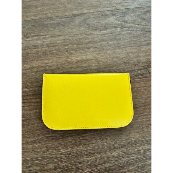 Vintage Griffon Manicure Nail Set Kit Embroidered Leather Austria Yellow AS IS - Picture 3 of 10